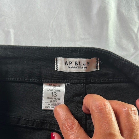 Black Flare Jeans with Dramatic Fringe - Picture 8 of 9